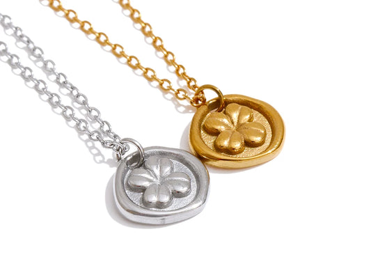 Coin flower Necklace