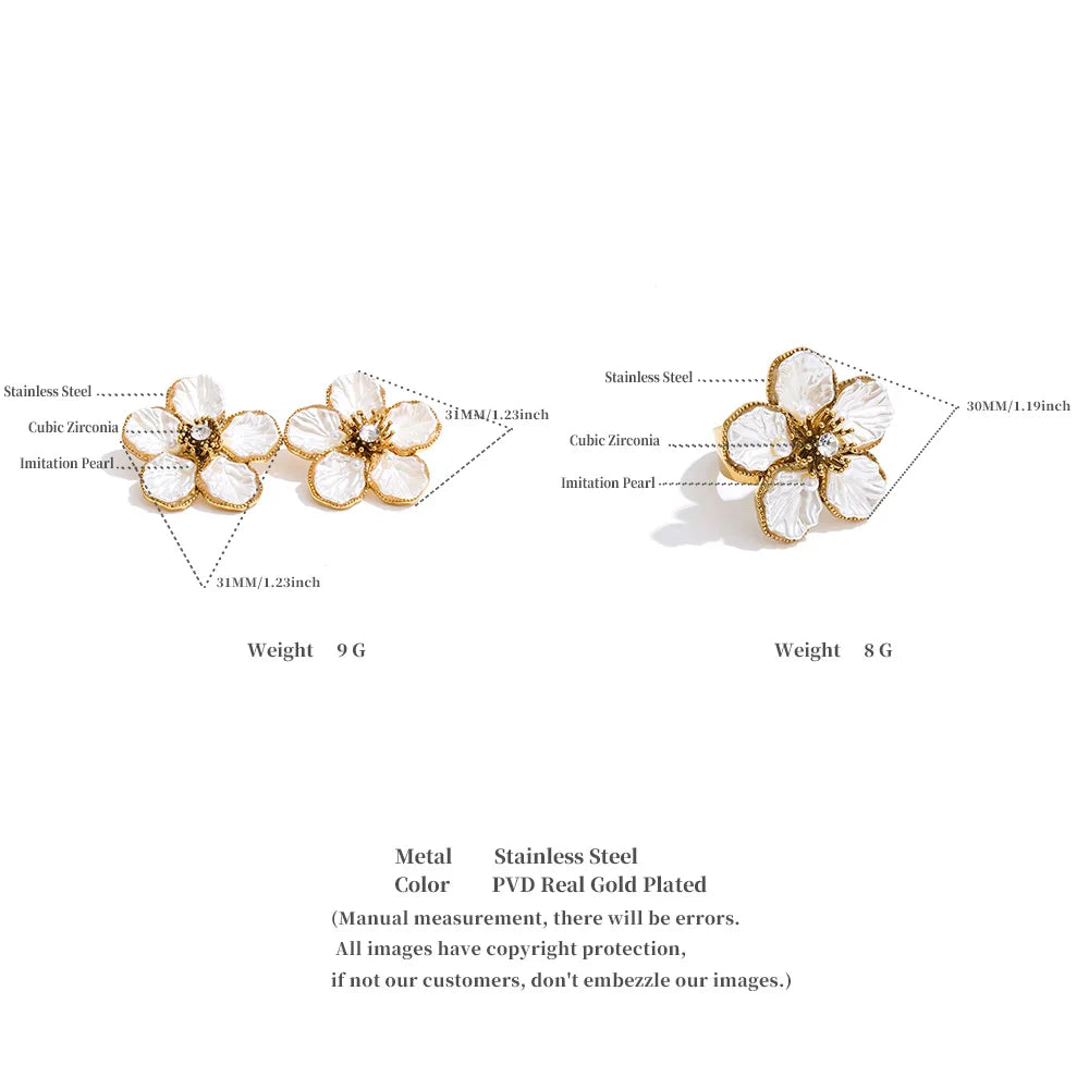 Vintage Petal Pearl Duo