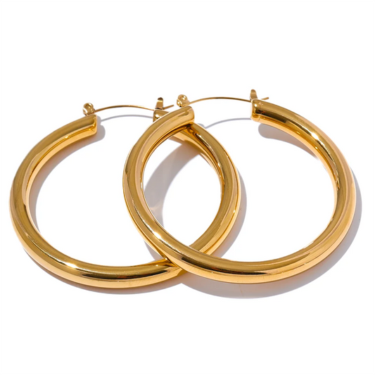 Sleek Hoop Earrings