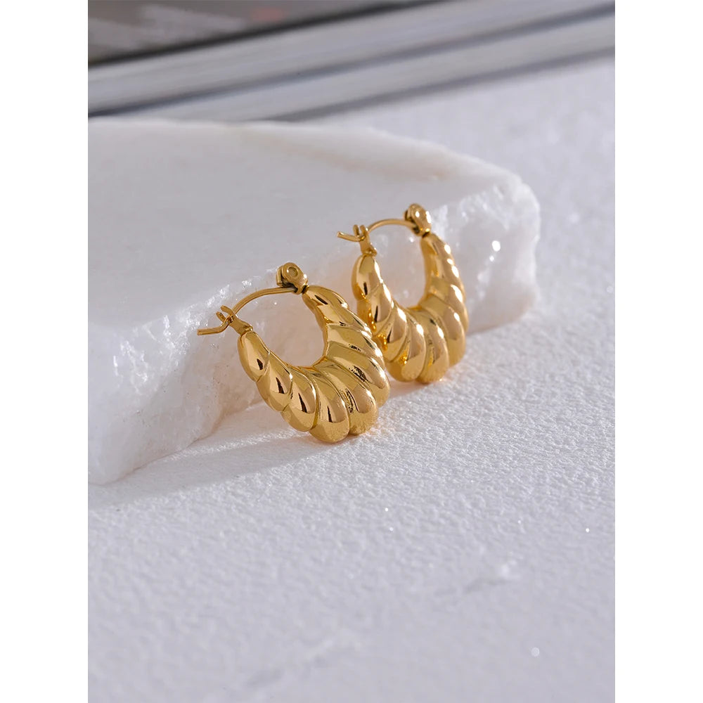 Croissant Hoop Earrings