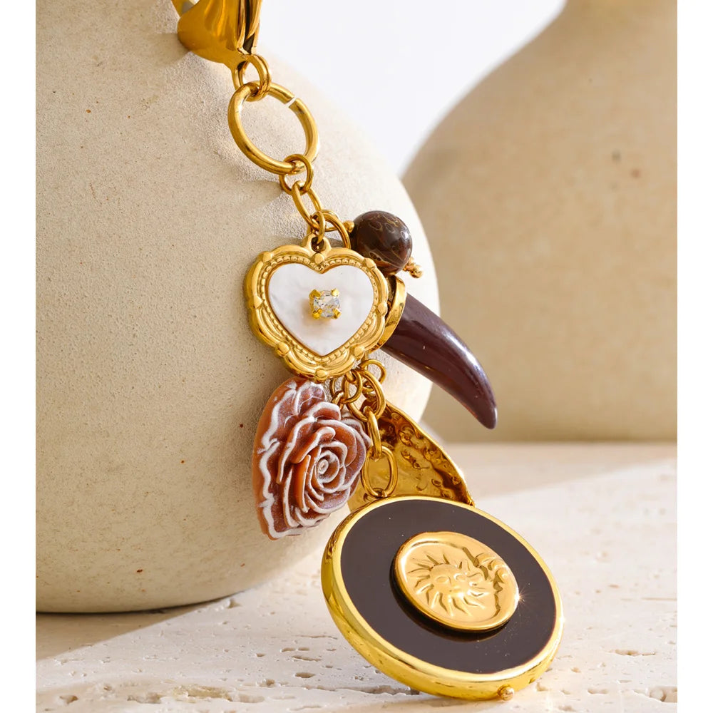 Sunshine Petal Charm keychain