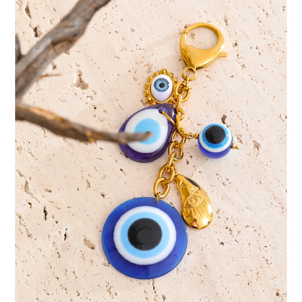 Evil Eye Charm Keychain