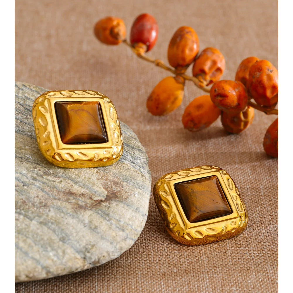 Soft Power Square Studs