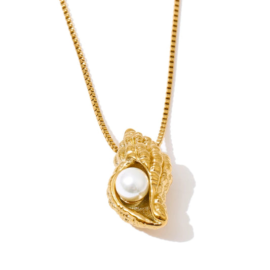 Coastal Pearl Pendant & Earrings