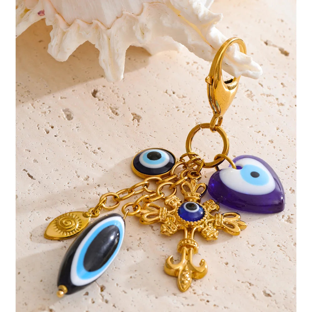 Heart & Cross Protection Charm