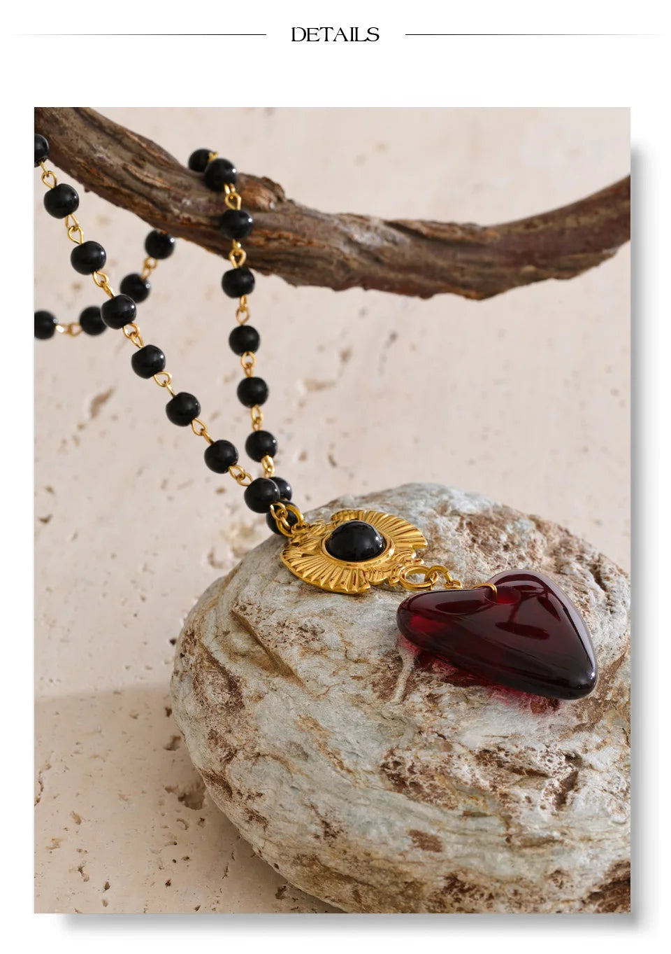 Heart Bead Edition Necklace Handmade