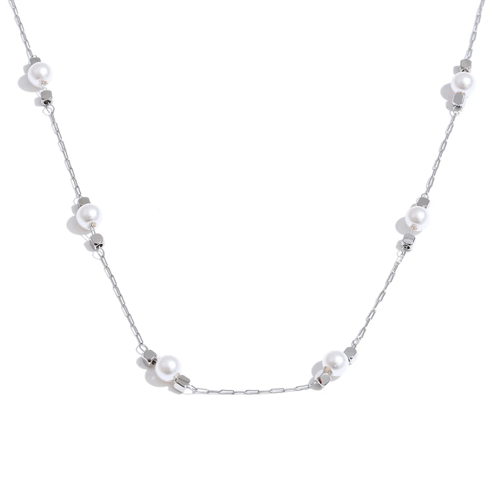 Square Pearl Necklace