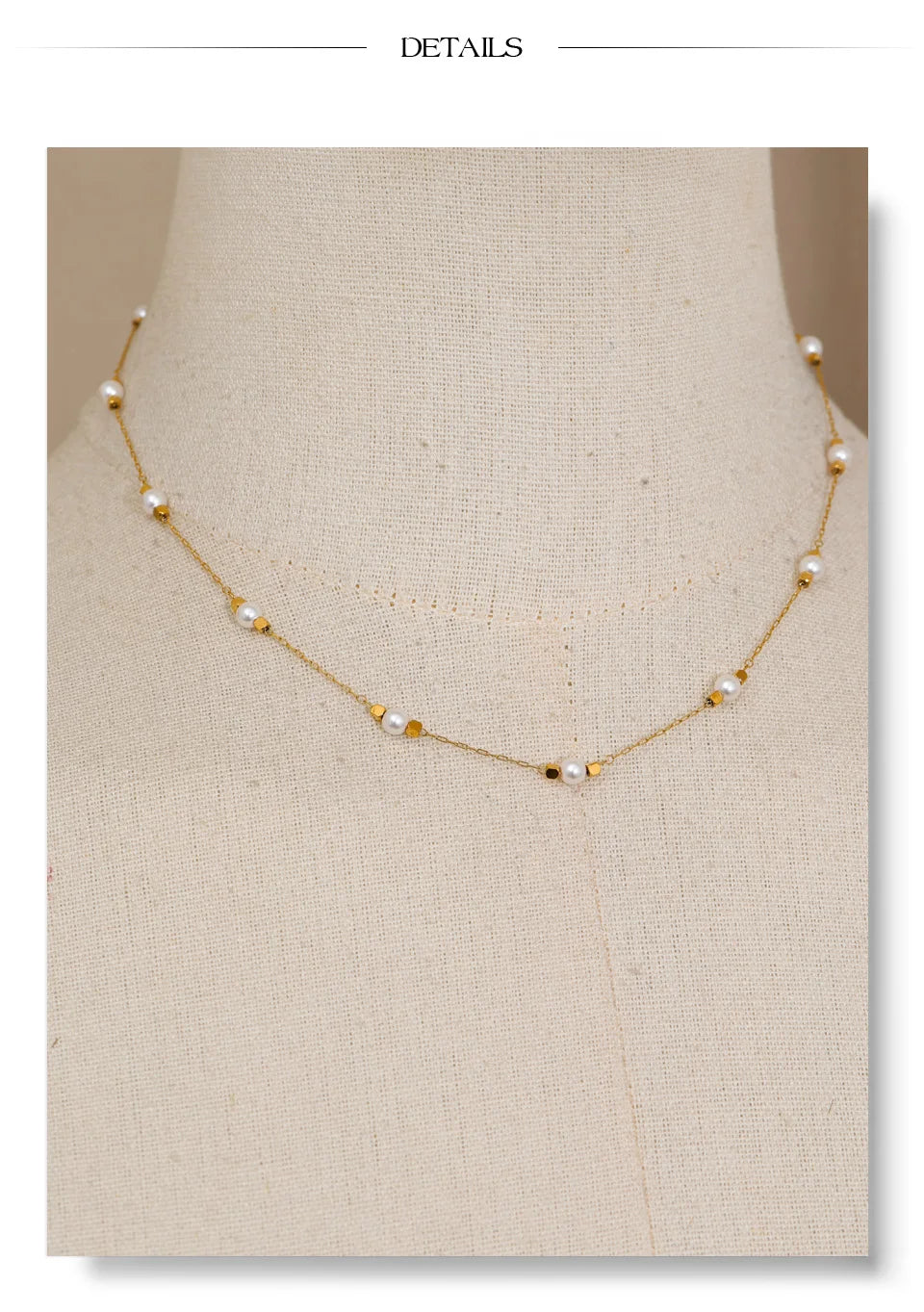 Square Pearl Necklace