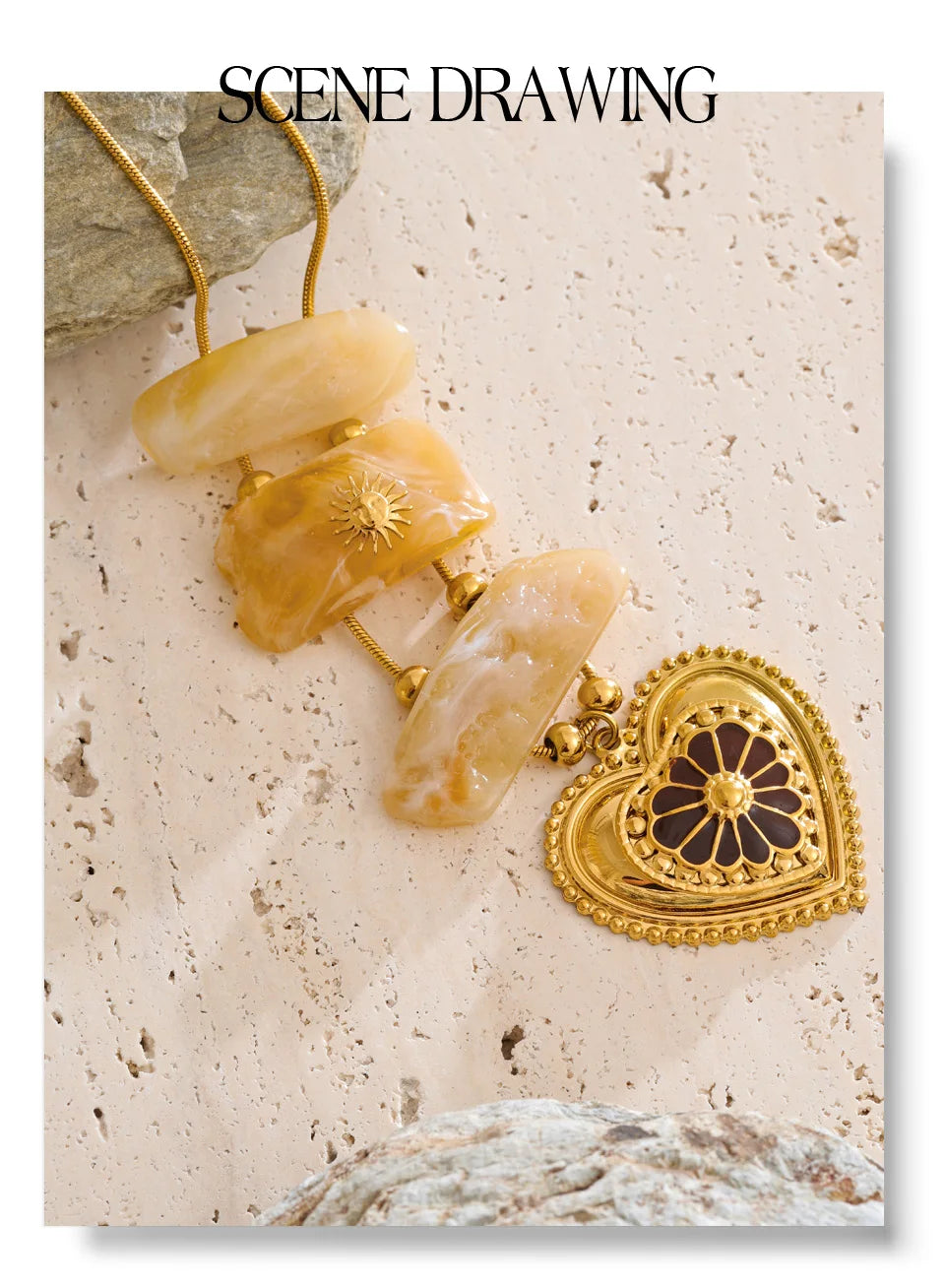 Heart Stone Pendant