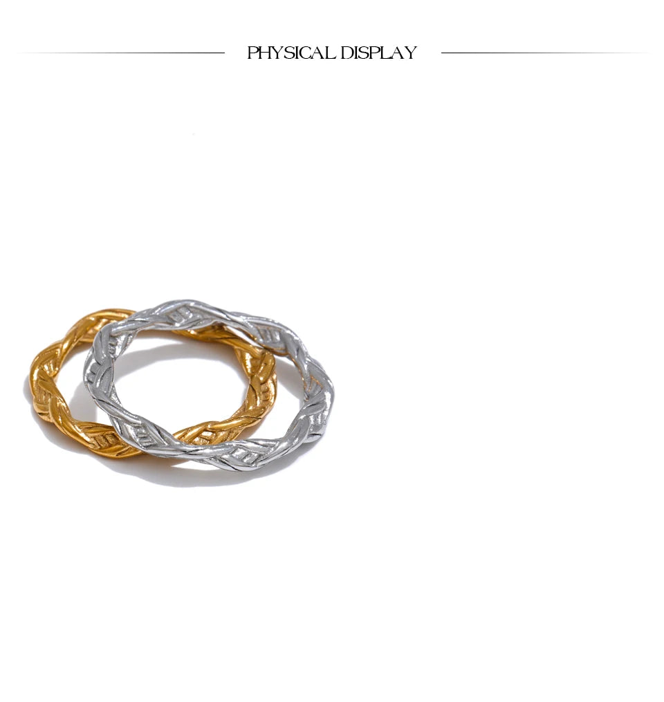 Twisted Thin Minimalist Ring