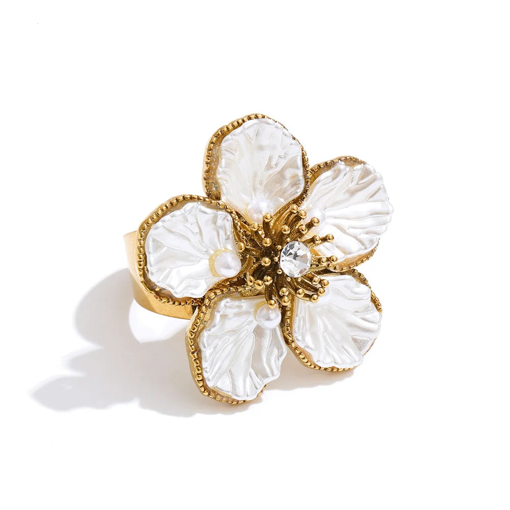 Vintage Petal Pearl Duo