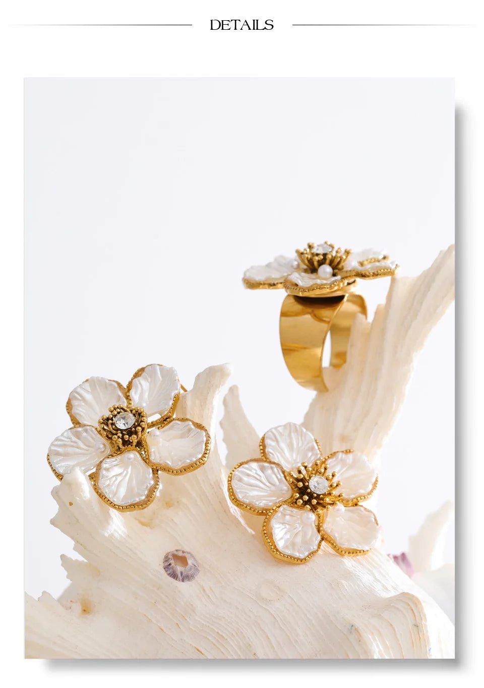 Vintage Petal Pearl Duo