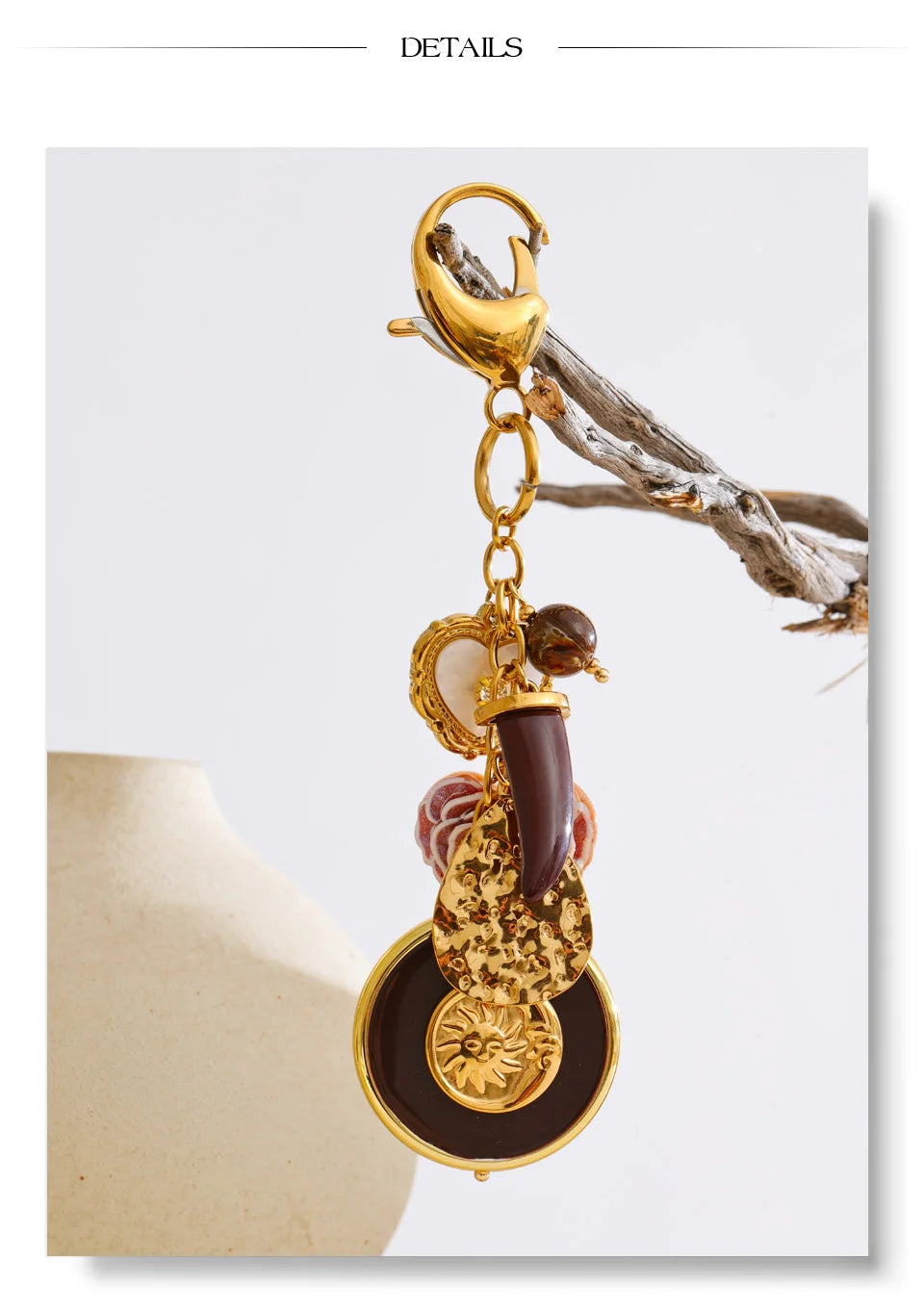 Sunshine Petal Charm keychain