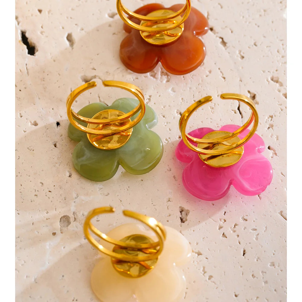 Y2K Bloom Adjustable Ring