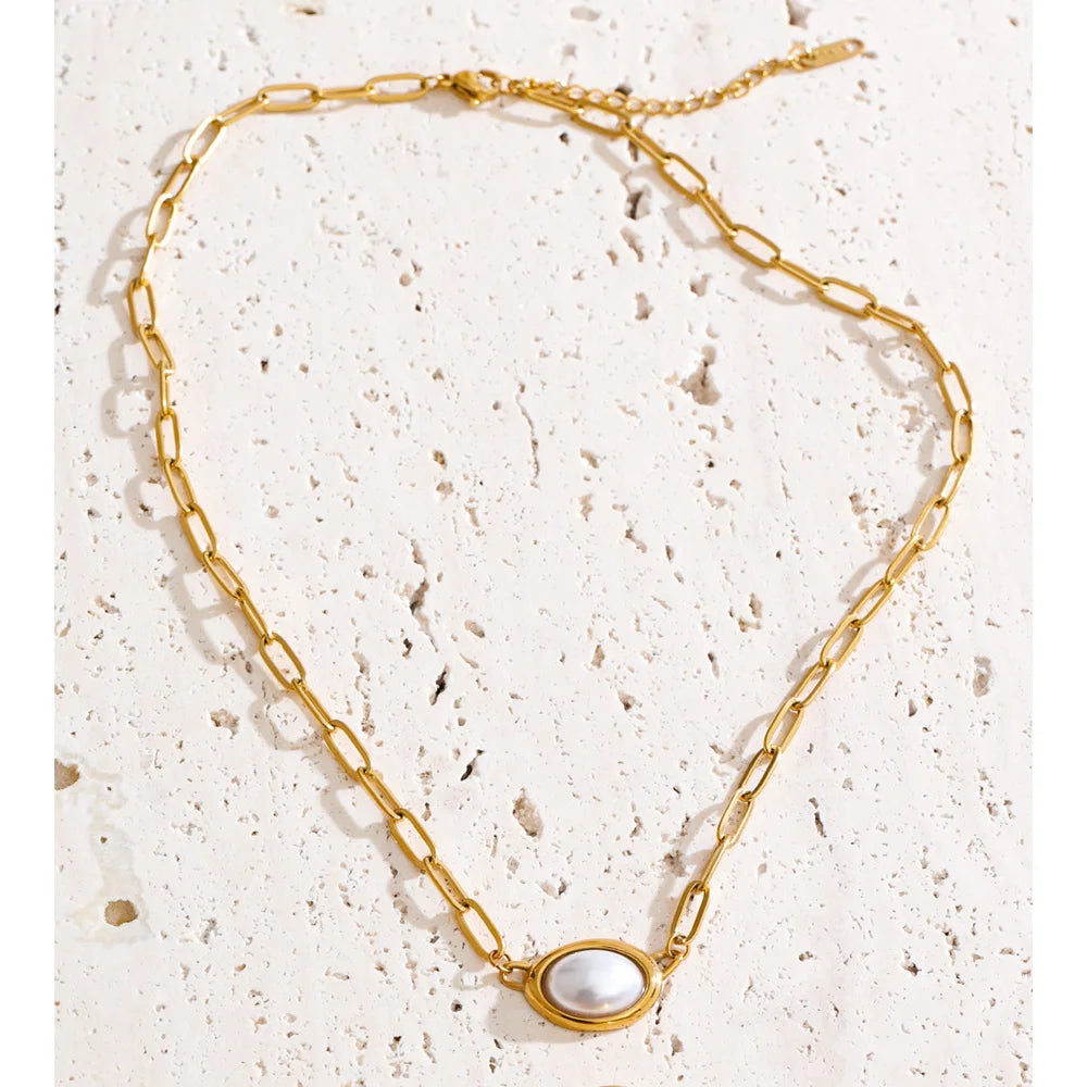 Honey and Pearl Necklace