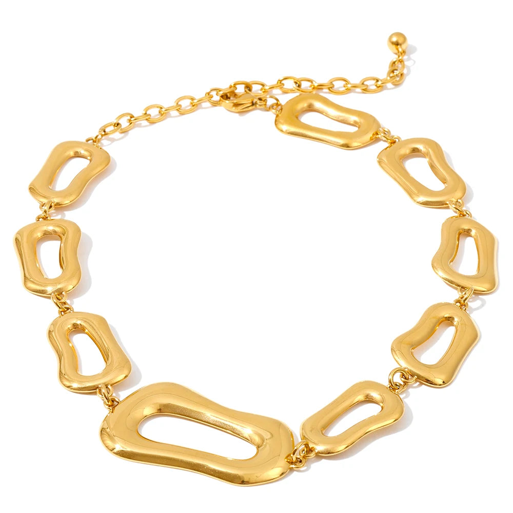 Rectangle Chain Necklace Bracelet
