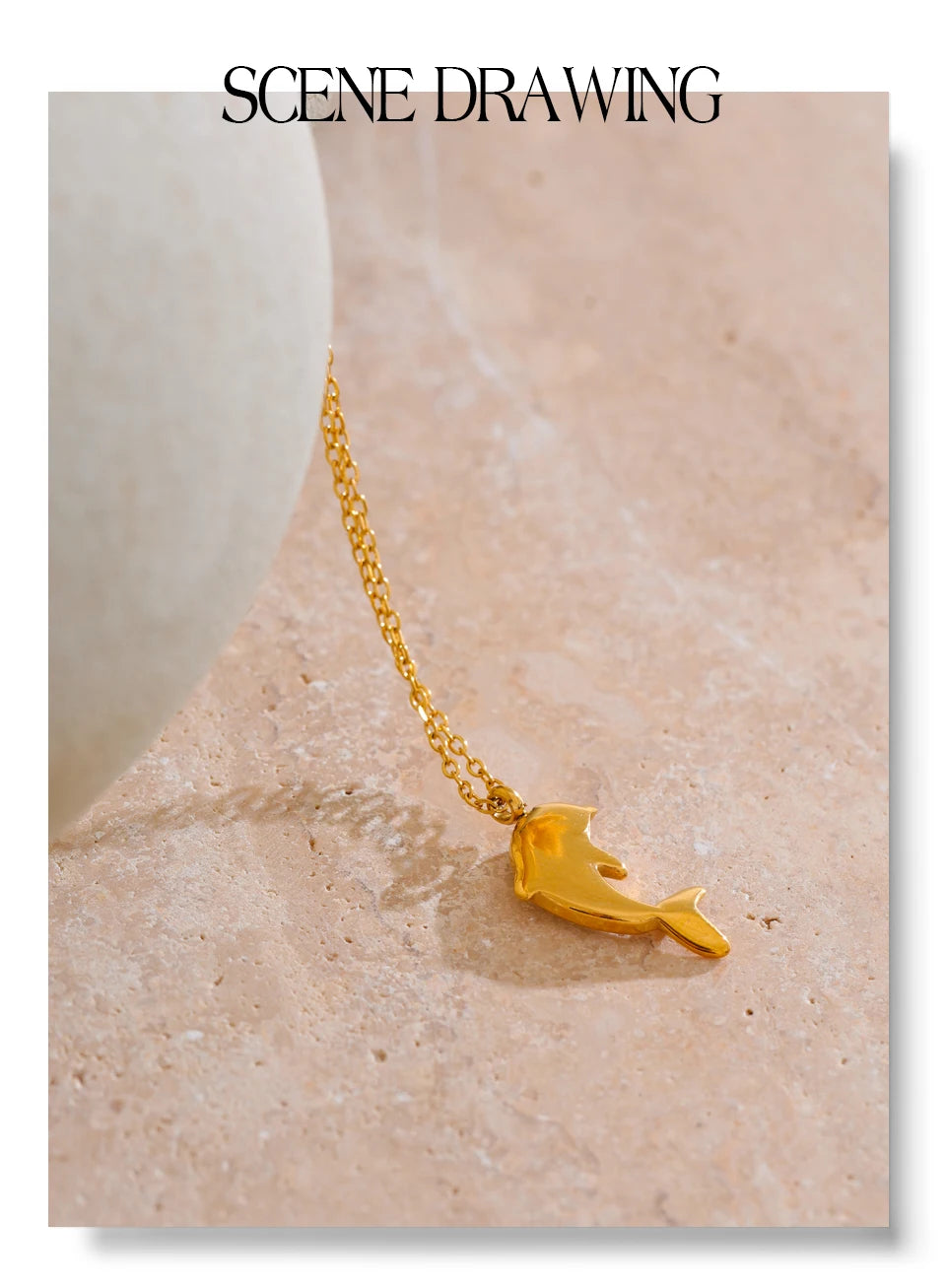 Shell Dolphin Necklace