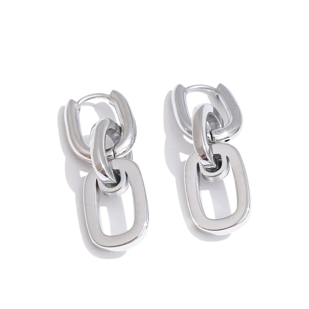 Rectangle Drop Earrings