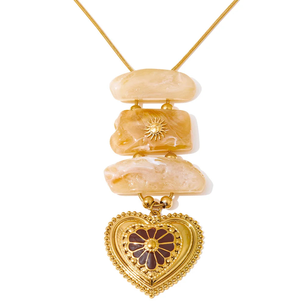 Heart Stone Pendant