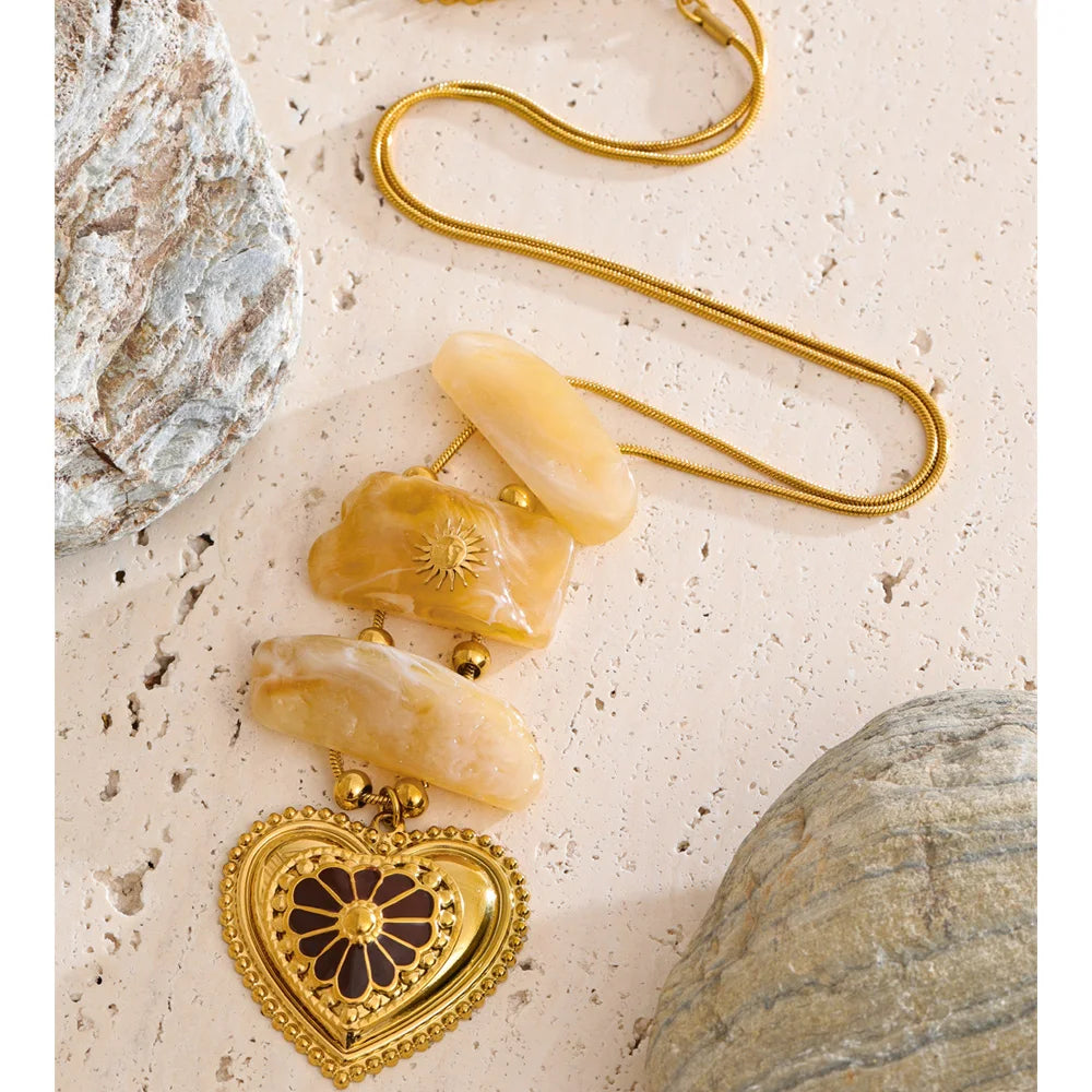 Heart Stone Pendant