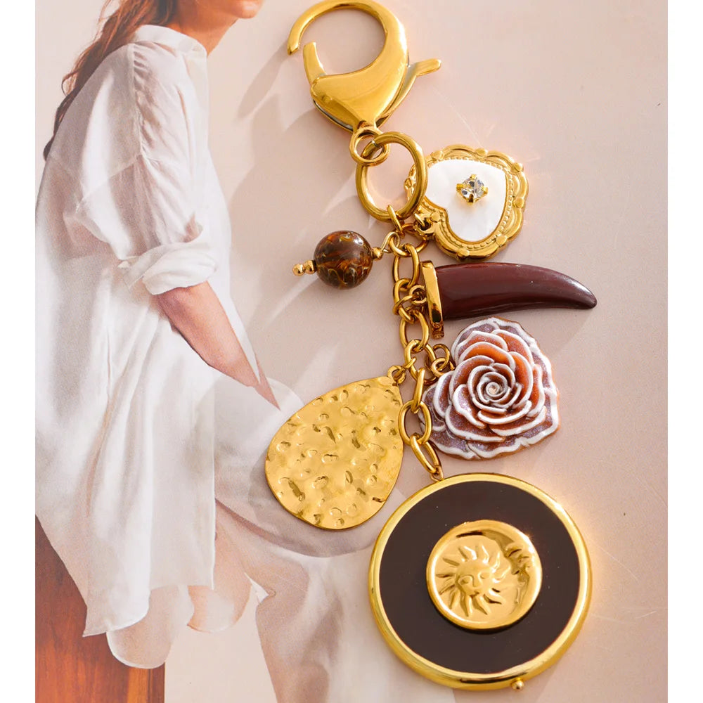 Sunshine Petal Charm keychain