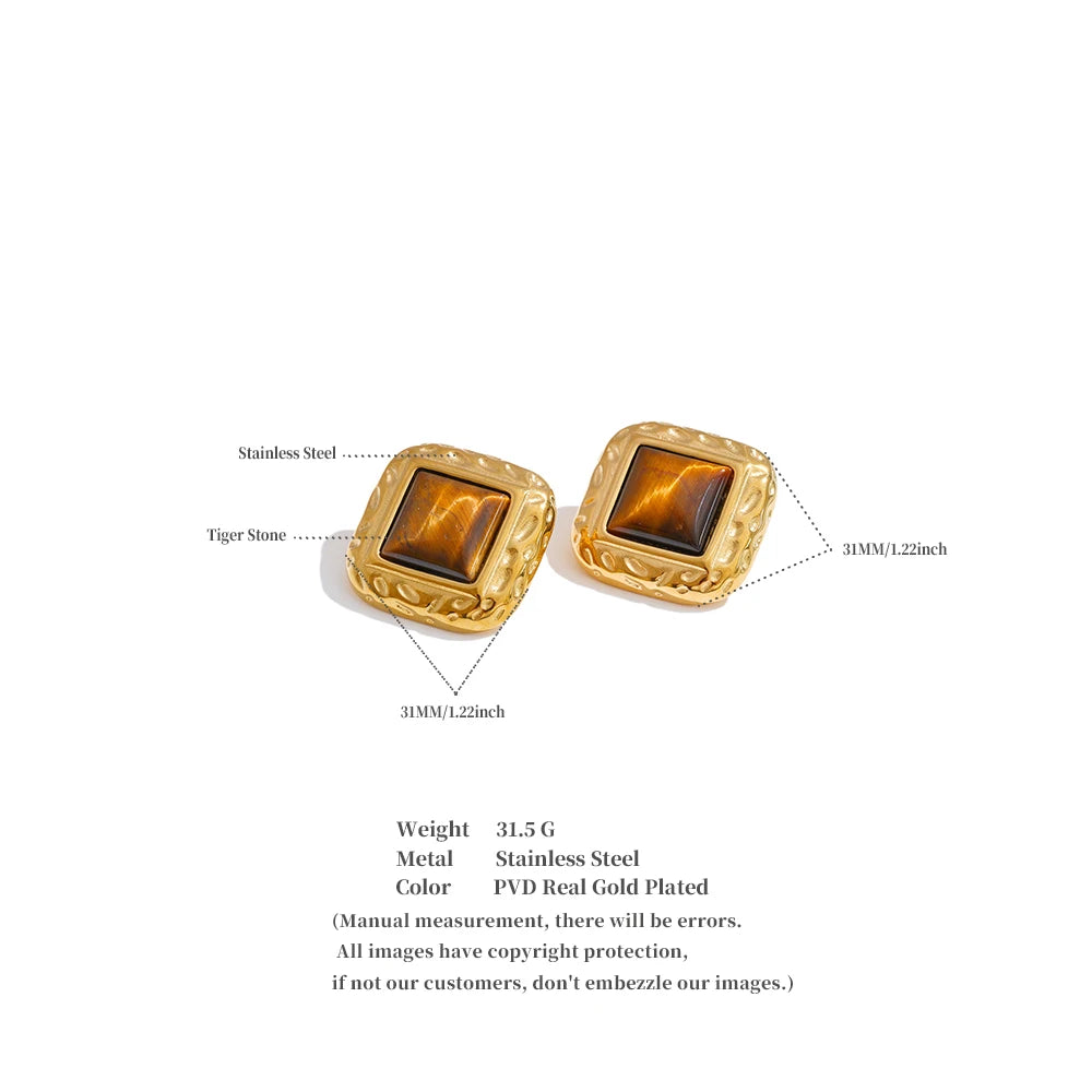 Soft Power Square Studs