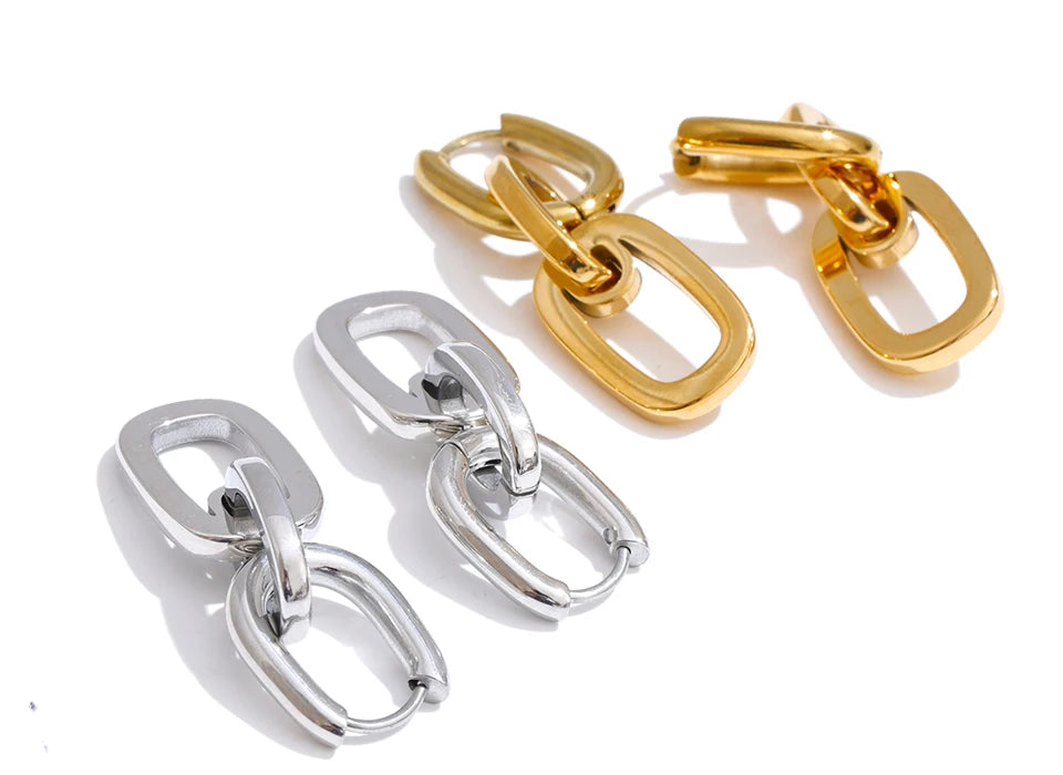 Rectangle Drop Earrings