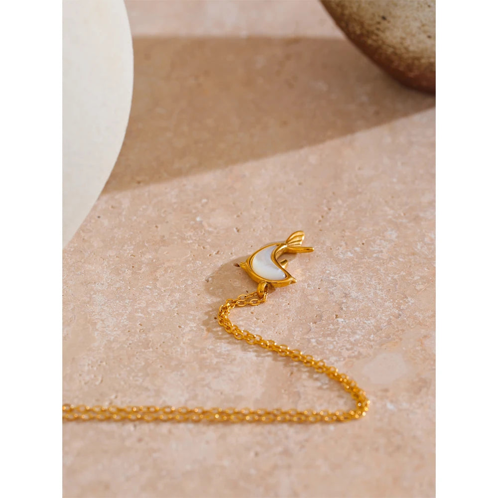 Shell Dolphin Necklace