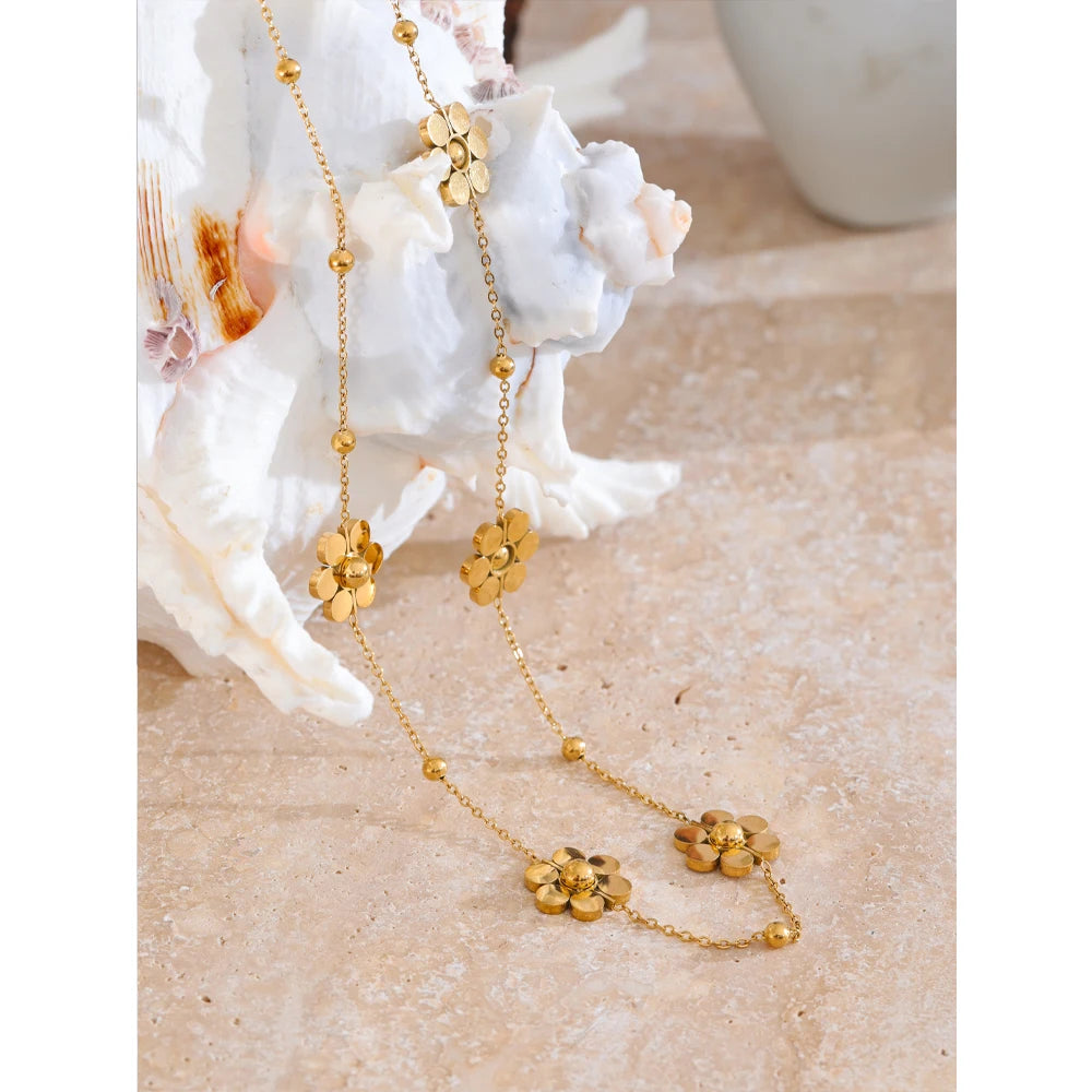 Radiant Bloom Statement Necklace