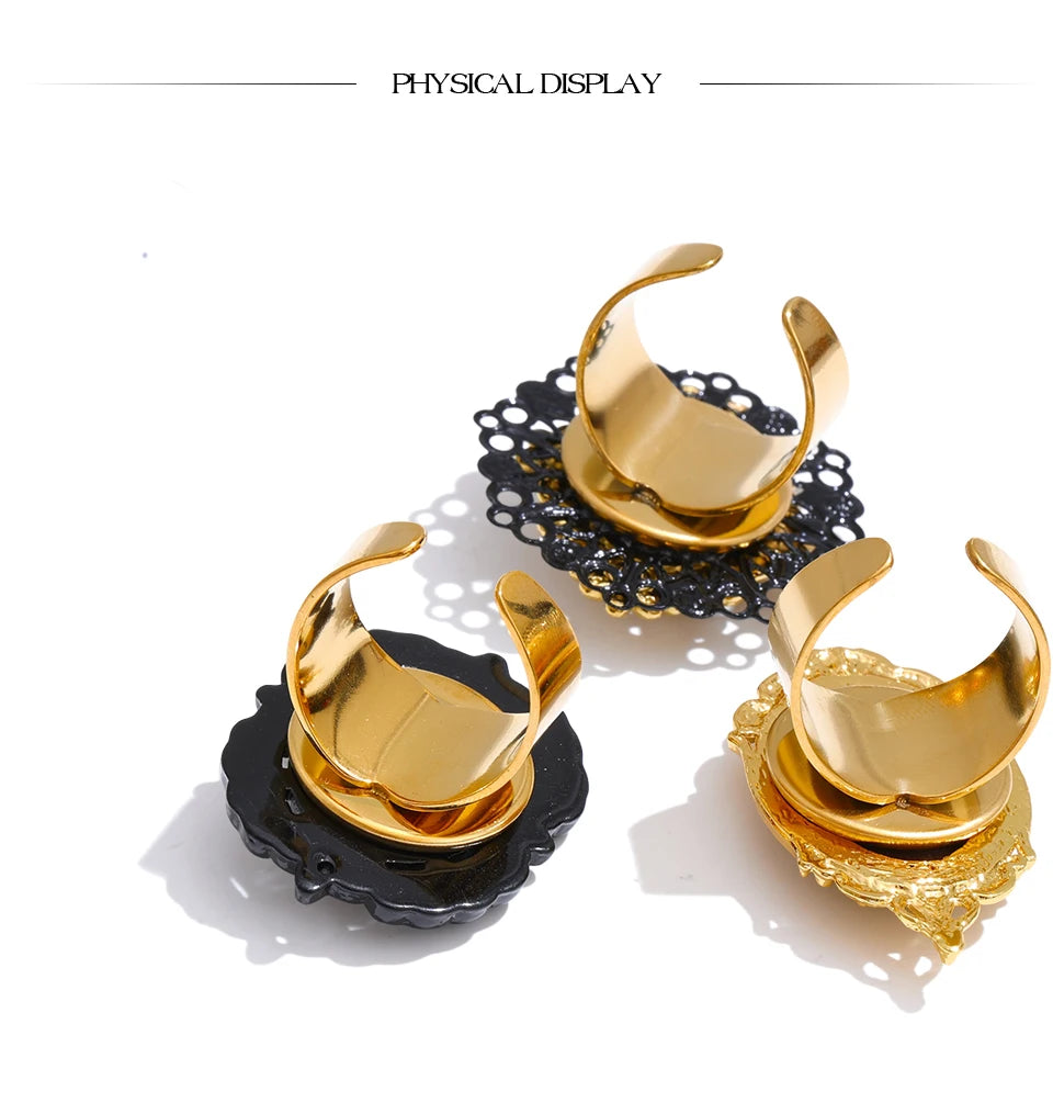 Aurelia Portrait Pearl Ring adjustable