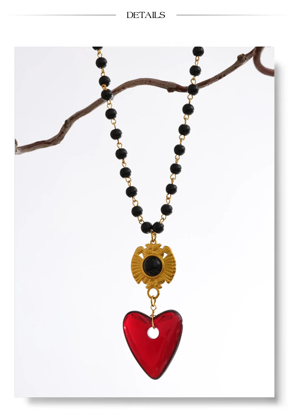 Heart Bead Edition Necklace Handmade