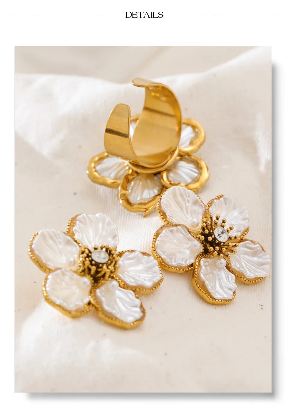 Vintage Petal Pearl Duo