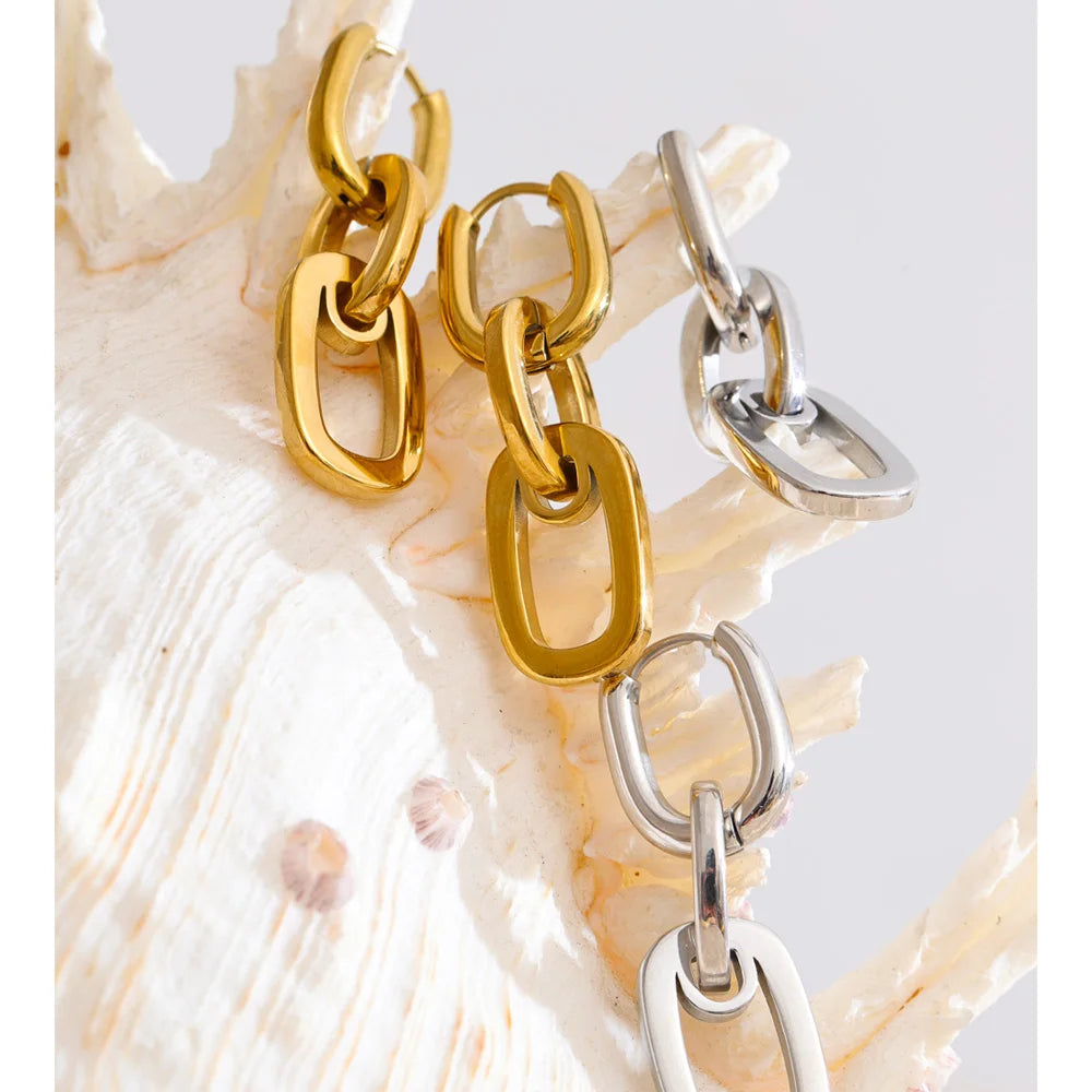 Rectangle Drop Earrings