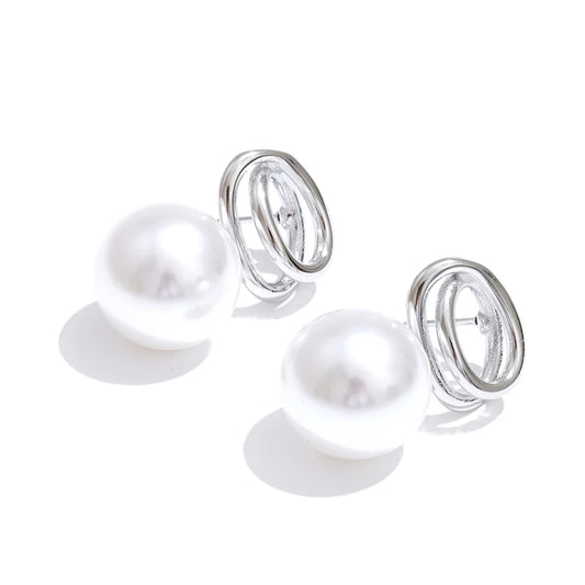 Pearl Sphere Chic Studs