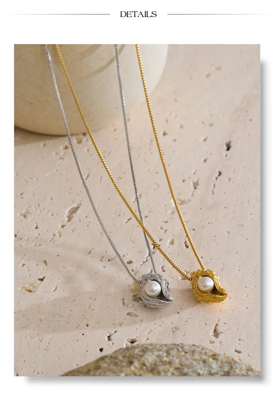 Coastal Pearl Pendant & Earrings