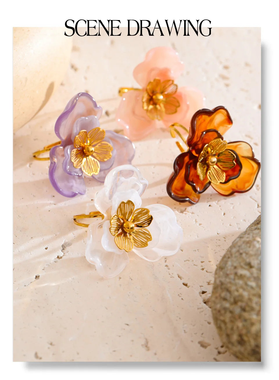 PetalPop Adjustable Ring