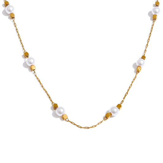 Square Pearl Necklace