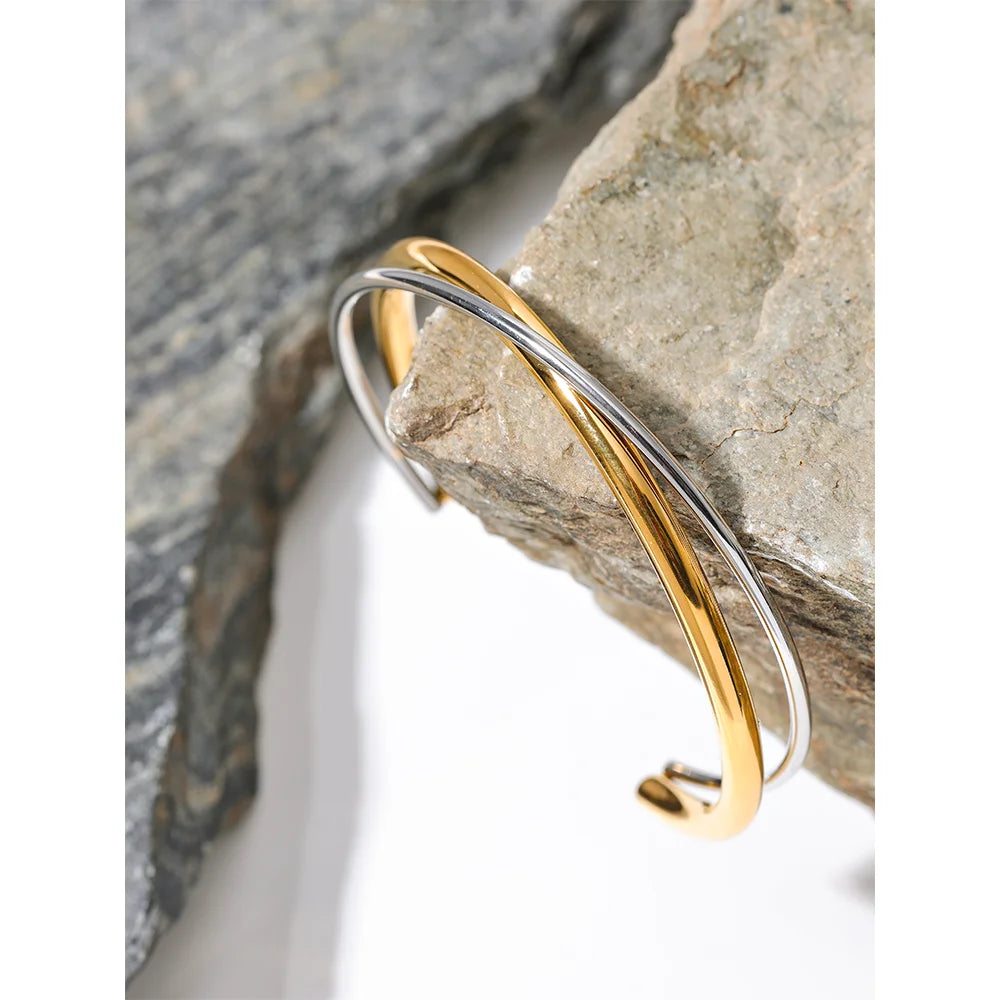 Double Color Cuff Bangle