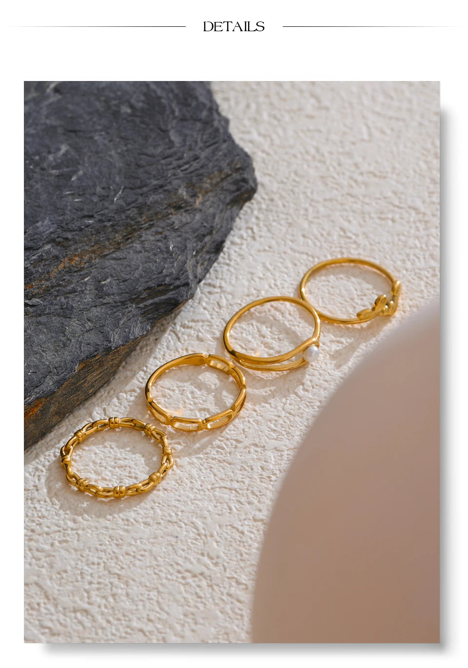 Stackable Thin Ring 4 Types