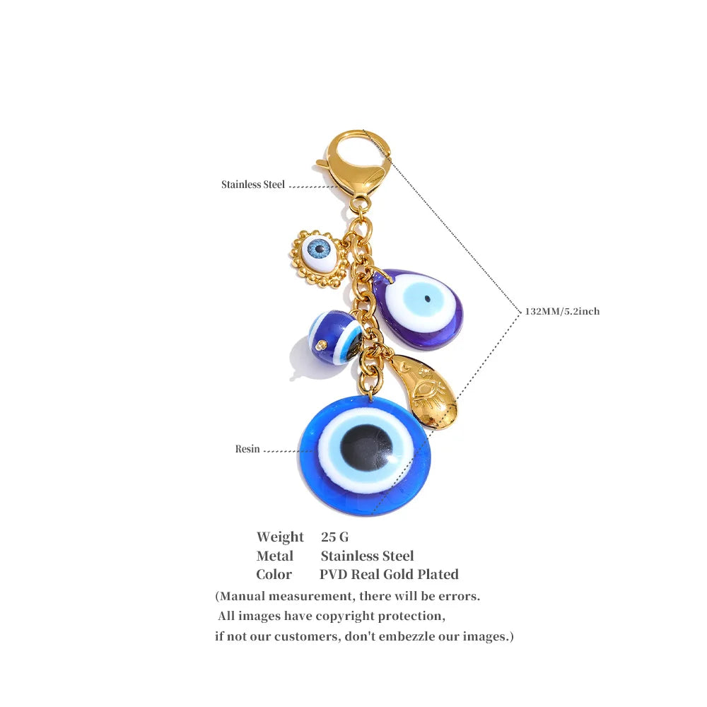 Evil Eye Charm Keychain