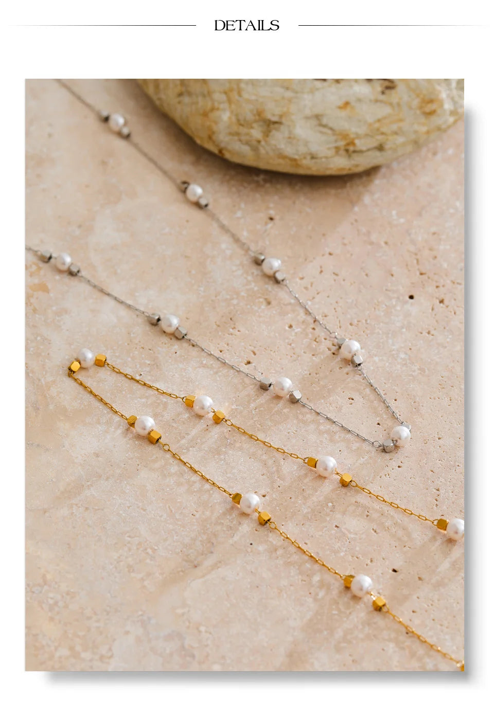 Square Pearl Necklace