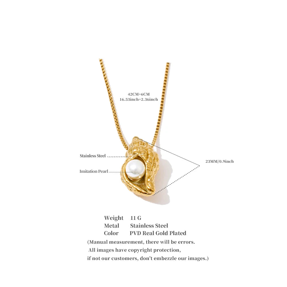 Coastal Pearl Pendant & Earrings