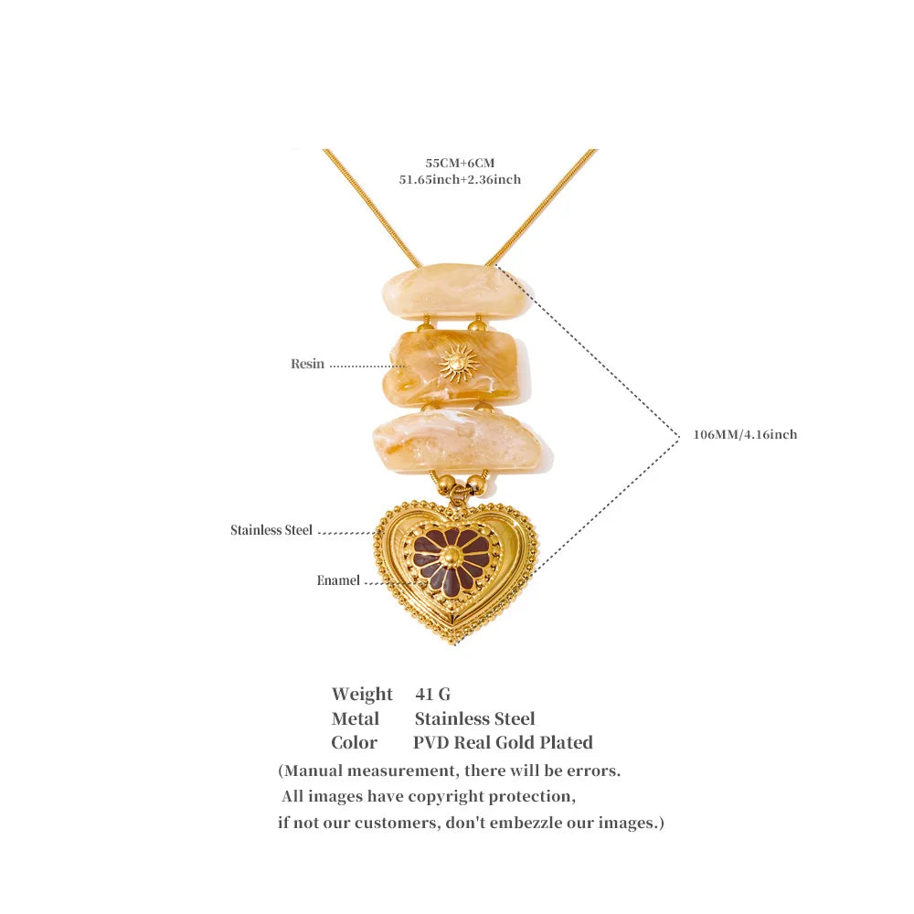 Heart Stone Pendant