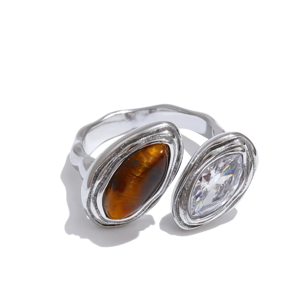 Tiger Stone Luxe Pearl Ring