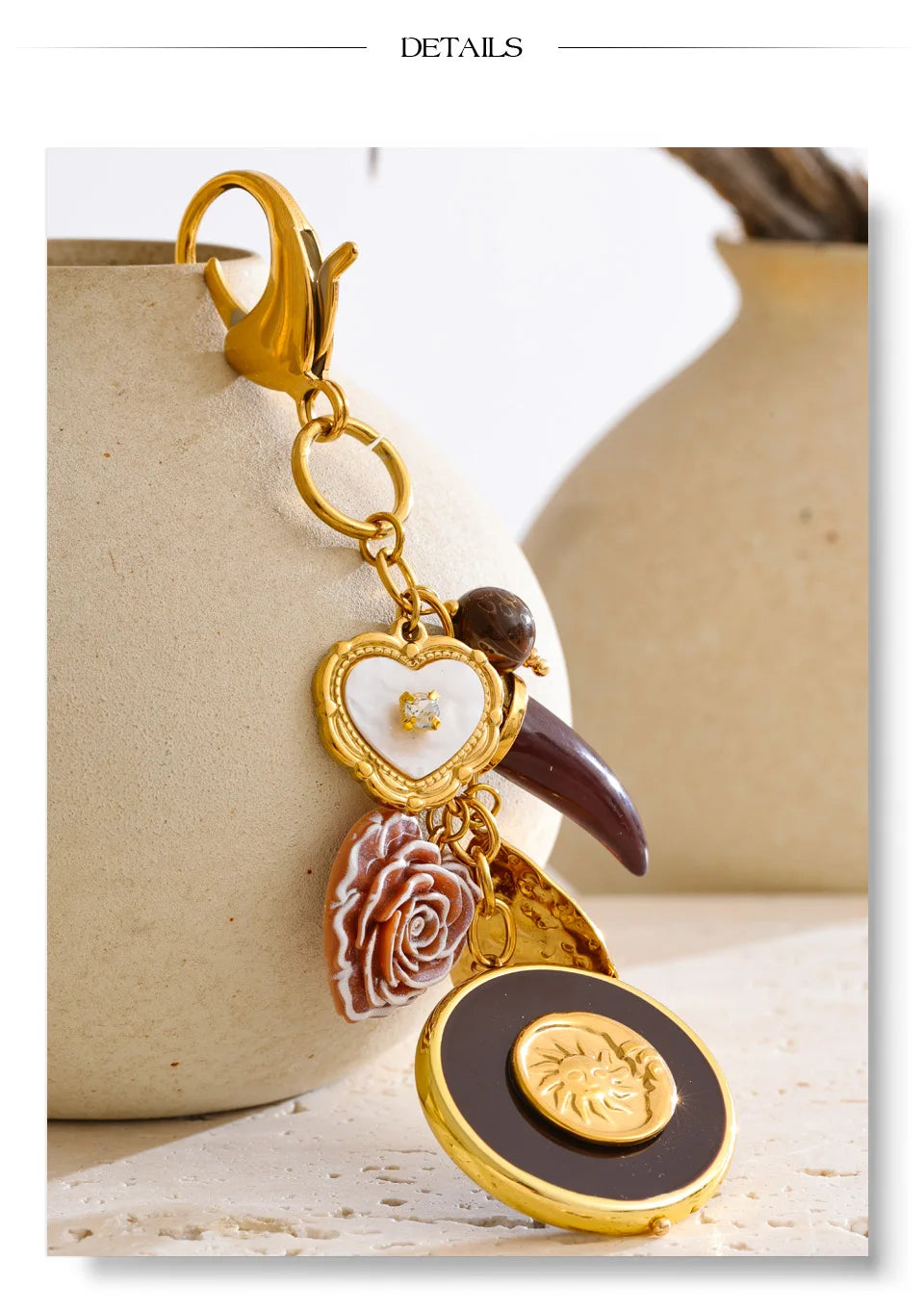 Sunshine Petal Charm keychain