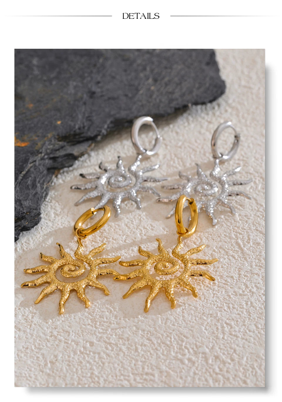 Sun Necklace & Earrings Set