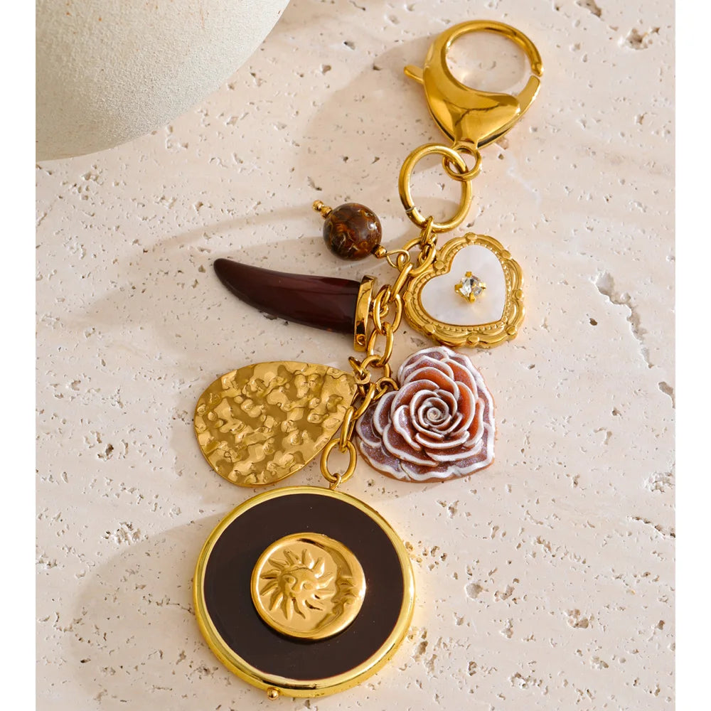 Sunshine Petal Charm keychain