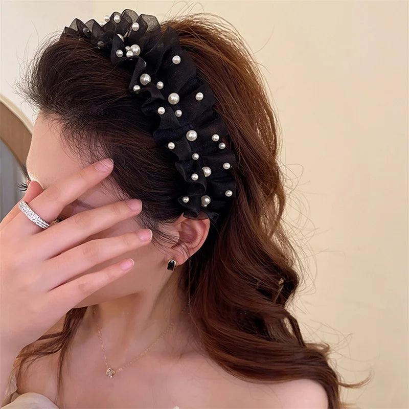 French Wave Mesh Headband