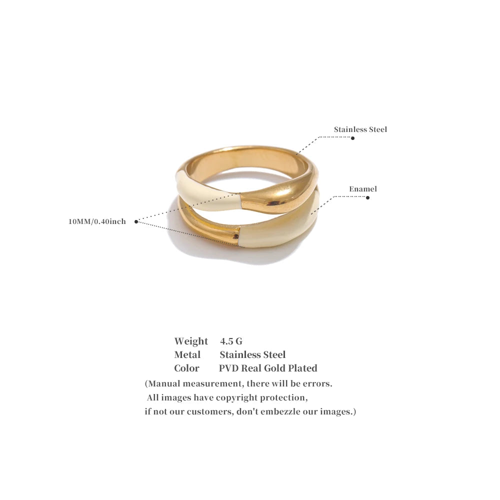 Beige Enamel Bangle