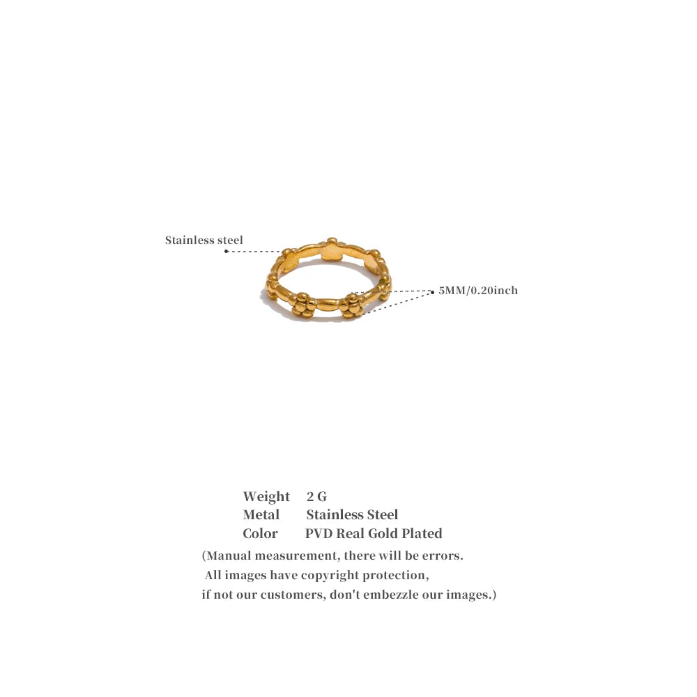 Flower Thin Ring